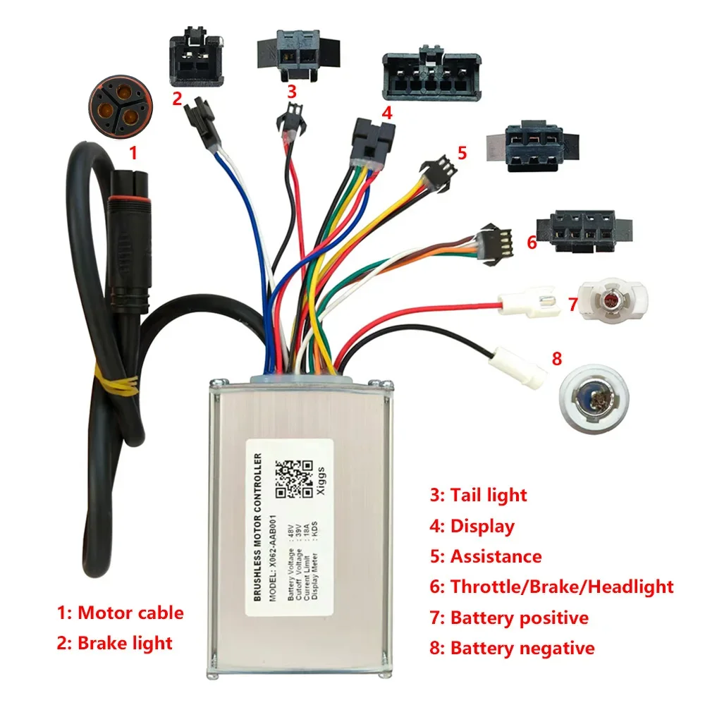 Nulkomma Ebike Brushless Motor Controller X062-AAB001 48V 18A for KDS Protocol for Electric Scooters MTB Fat Bikes Accessories
Nulkomma Ebike Brushless Motor Controller X062-AAB001 48V 18A for KDS Protocol for Electric Scooters MTB Fat Bikes Accessories