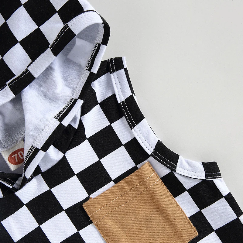 Toddler Baby Boy Summer Clothes Stripe Plaid Patchwork Outfit Sleeveless Hooded Tank Tops and Stretch Shorts Set
Toddler Baby Boy Summer Clothes Stripe Plaid Patchwork Outfit Sleeveless Hooded Tank Tops and Stretch Shorts Set