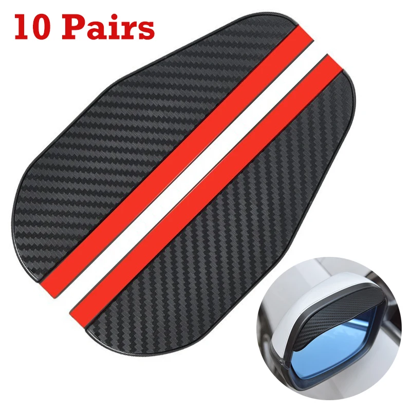 10pairs Carbon Fiber Rearview Mirror Rain Eyebrow Universal Car Rain Shield Self-adhesive Automobile Reversing Mirror Rain Cover
10pairs Carbon Fiber Rearview Mirror Rain Eyebrow Universal Car Rain Shield Self-adhesive Automobile Reversing Mirror Rain Cover