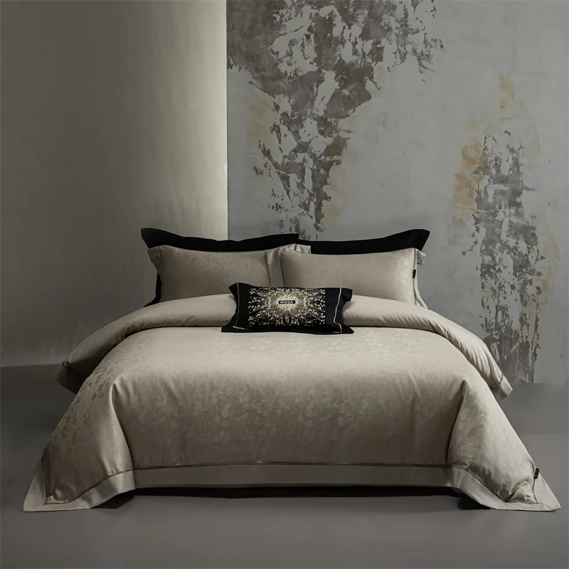 Luxury Lyocell Cotton & Linen Blend Bedding Set Jacquard Embossed Cooling Duvet Cover Soft Silky Bed Linen for Queen King Size
Luxury Lyocell Cotton & Linen Blend Bedding Set Jacquard Embossed Cooling Duvet Cover Soft Silky Bed Linen for Queen King Size