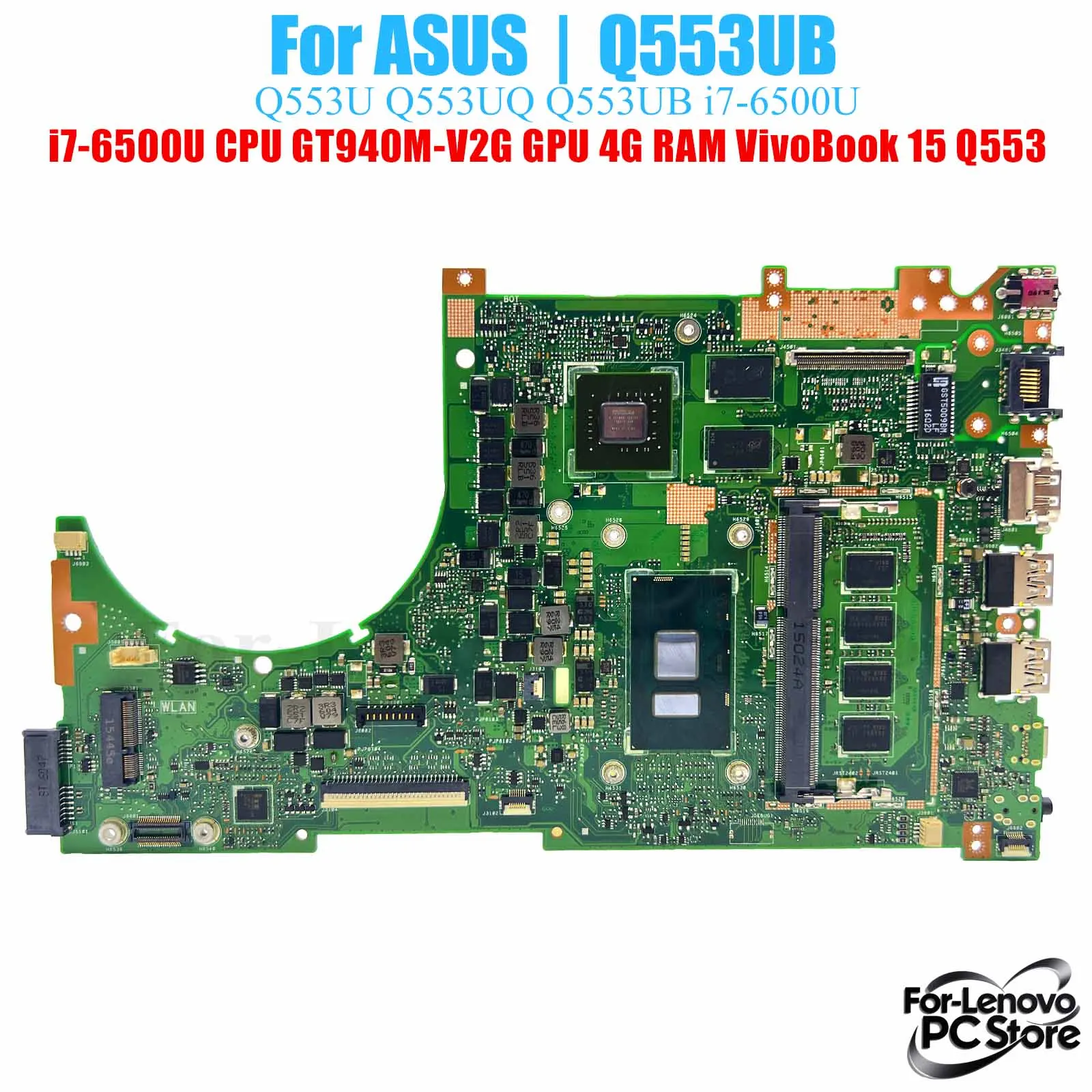 Q553UB For ASUS VivoBook 15 Q553 S551L Q553UB Mainboard i3 i5 i7 CPU 100% Tested Laptop Mainboard
Q553UB For ASUS VivoBook 15 Q553 S551L Q553UB Mainboard i3 i5 i7 CPU 100% Tested Laptop Mainboard