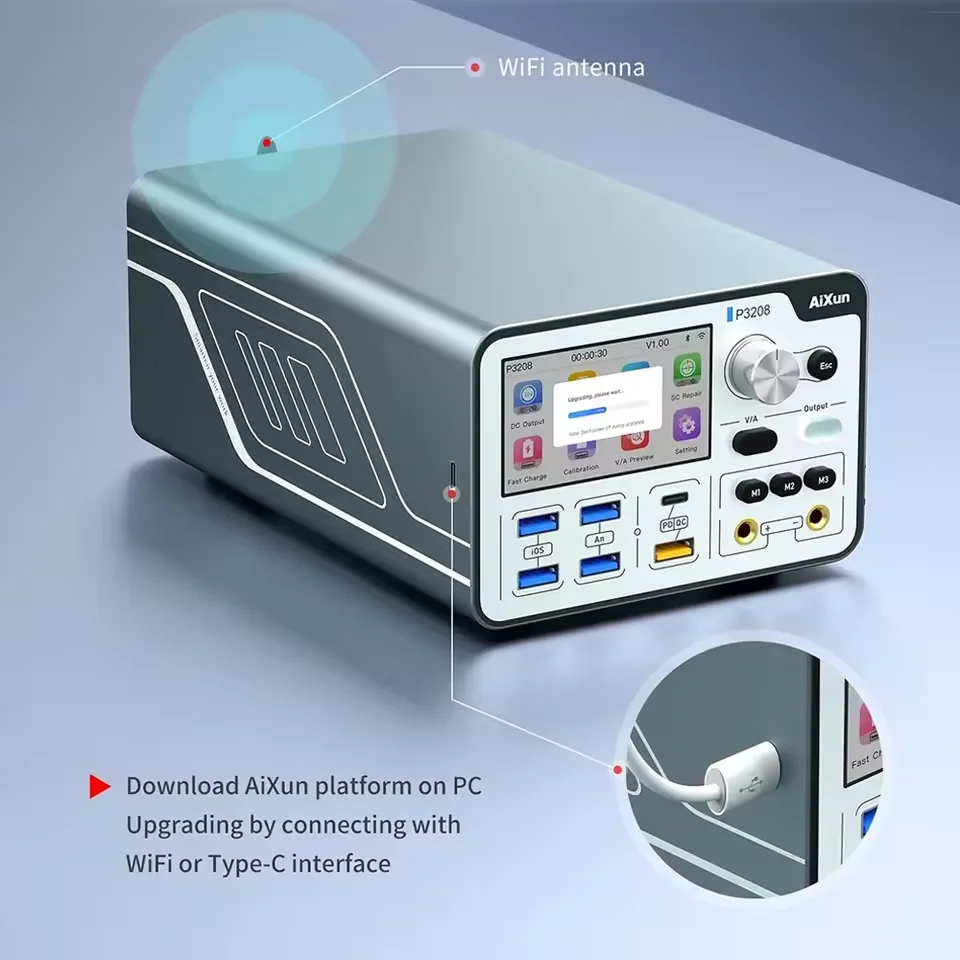 AIXUN P3208 320W 32V/8A Regulated Power Supply for IP 7-16 Pro Max Fast Charging One-button Power on Repair Tool
AIXUN P3208 320W 32V/8A Regulated Power Supply for IP 7-16 Pro Max Fast Charging One-button Power on Repair Tool