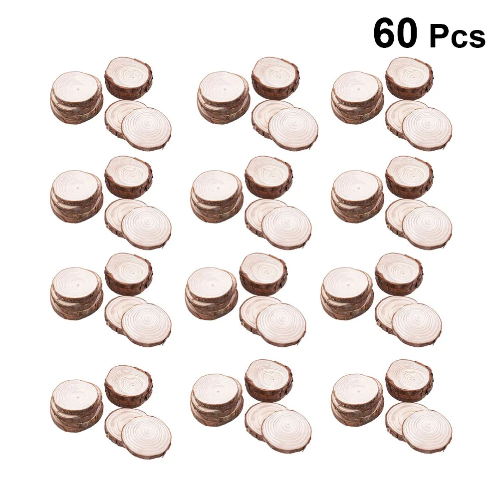 60pcs Wood Slices Natural Pine Tree Bark Craft Smooth for Hand Painting Photo Props Christmas for Holiday
60pcs Wood Slices Natural Pine Tree Bark Craft Smooth for Hand Painting Photo Props Christmas for Holiday
