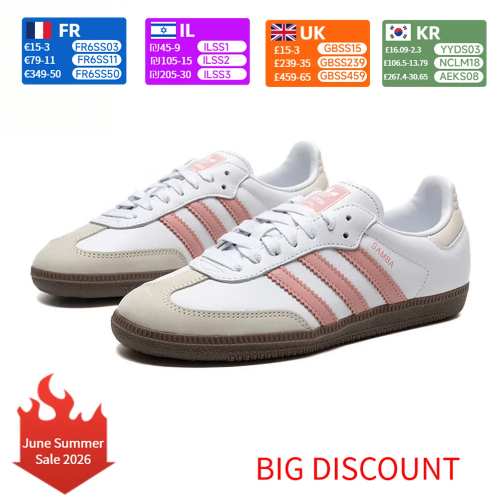 adidas Samba OG Women's White JI2677 Versatile, Comfortable Low-Top Sneakers with Thin Sole and Durable Construction
adidas Samba OG Women's White JI2677 Versatile, Comfortable Low-Top Sneakers with Thin Sole and Durable Construction