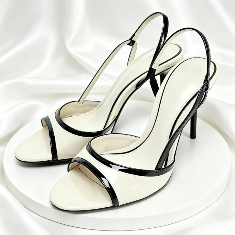 Concise Style Designer Heeled Sandals Women Mixed Color Elastic Band Design Summer Open Toe Heels Comfortable Office Formal Shoe
Concise Style Designer Heeled Sandals Women Mixed Color Elastic Band Design Summer Open Toe Heels Comfortable Office Formal Shoe