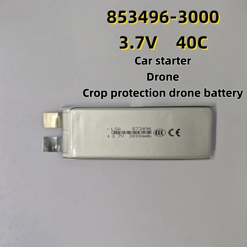 High-Capacity 873496 Polymer Lithium Battery 3.7V 3000mAh Suitable for Car Ignition Systems and Power Drones
High-Capacity 873496 Polymer Lithium Battery 3.7V 3000mAh Suitable for Car Ignition Systems and Power Drones