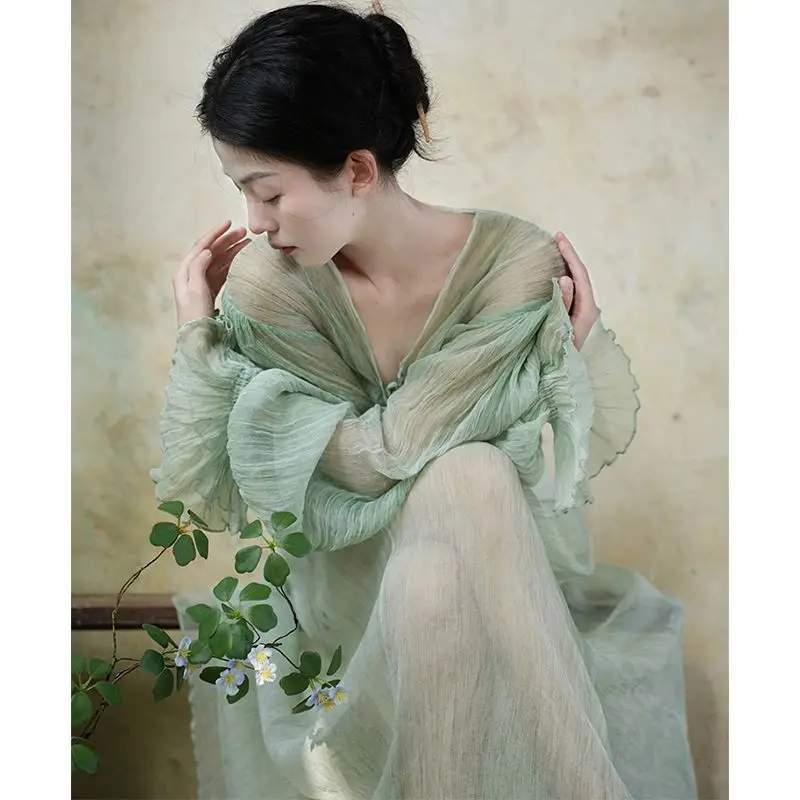 Miiiix New Chinese Retro Style Dress 2024 Women's Spring/Summer New Unique and High End Fairy Long Dresses Female Clothing
Miiiix New Chinese Retro Style Dress 2024 Women's Spring/Summer New Unique and High End Fairy Long Dresses Female Clothing