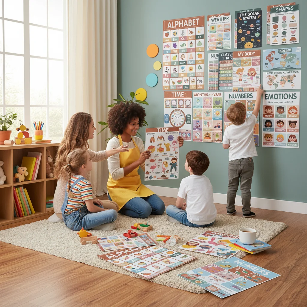 Educational Posters Set of 18 English Bohemian Style Children Learning Charts for Home and Classroom
Educational Posters Set of 18 English Bohemian Style Children Learning Charts for Home and Classroom