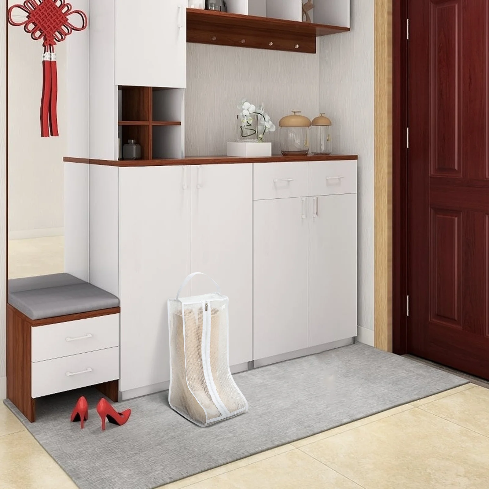 Boot Storage Bag Lightweight Wear-Resistant Zipper Pouch for Home Travel Use Keeps Boots Clean and Organized Space-Saving Design
Boot Storage Bag Lightweight Wear-Resistant Zipper Pouch for Home Travel Use Keeps Boots Clean and Organized Space-Saving Design