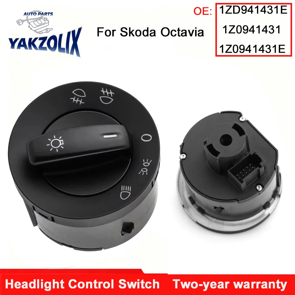 For Skoda Octavia 2004 2005 2006 2007 2008 2009 2010 Headlight Control Switch Fog Light Knob Lamp Switch 1ZD941431E 1Z0941431E
For Skoda Octavia 2004 2005 2006 2007 2008 2009 2010 Headlight Control Switch Fog Light Knob Lamp Switch 1ZD941431E 1Z0941431E