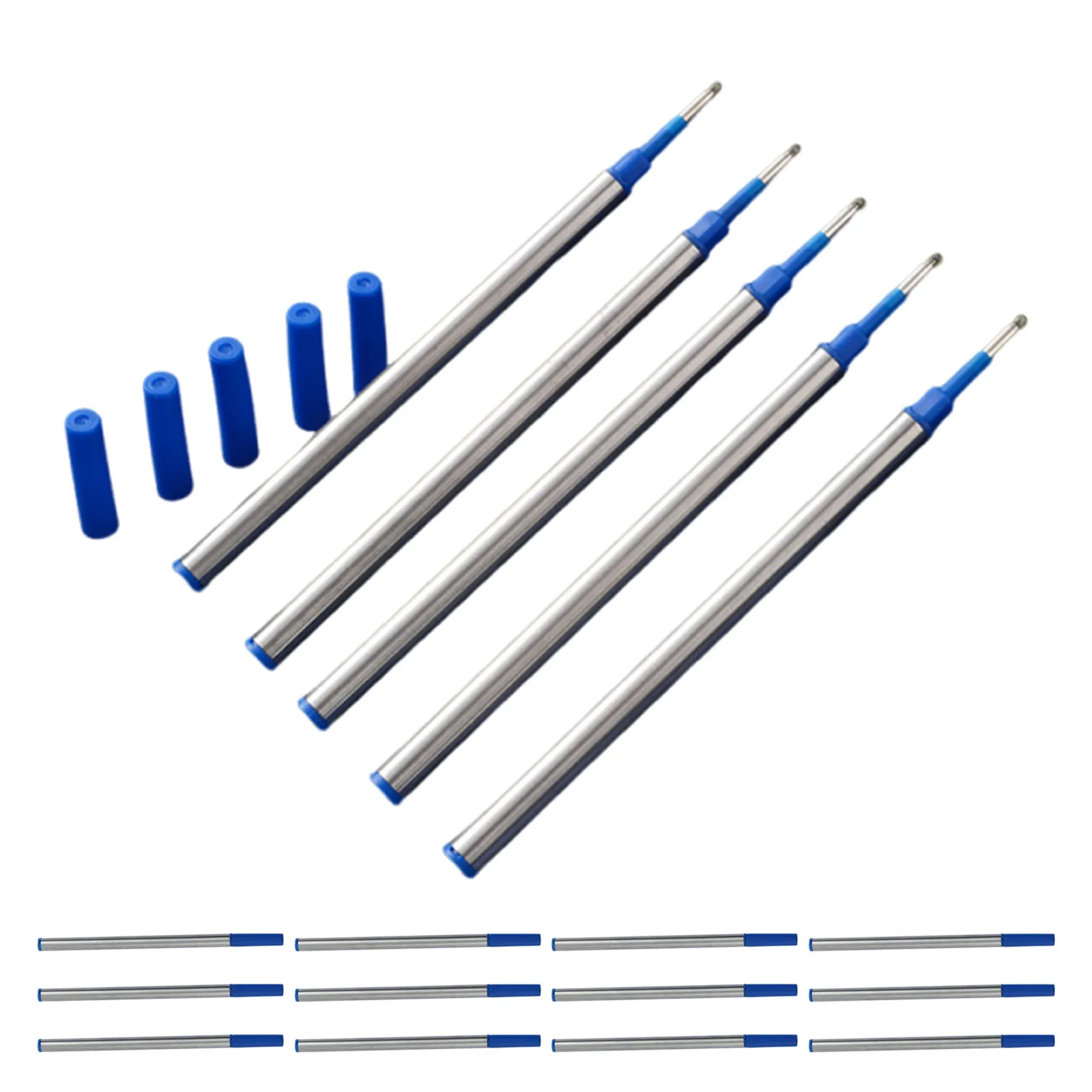 20Pcs Gel Pen Refills 0.7mm Metal Ballpoint Replacement Cartridges Smooth Ink Refills for Office School Planner Note-Taking
20Pcs Gel Pen Refills 0.7mm Metal Ballpoint Replacement Cartridges Smooth Ink Refills for Office School Planner Note-Taking