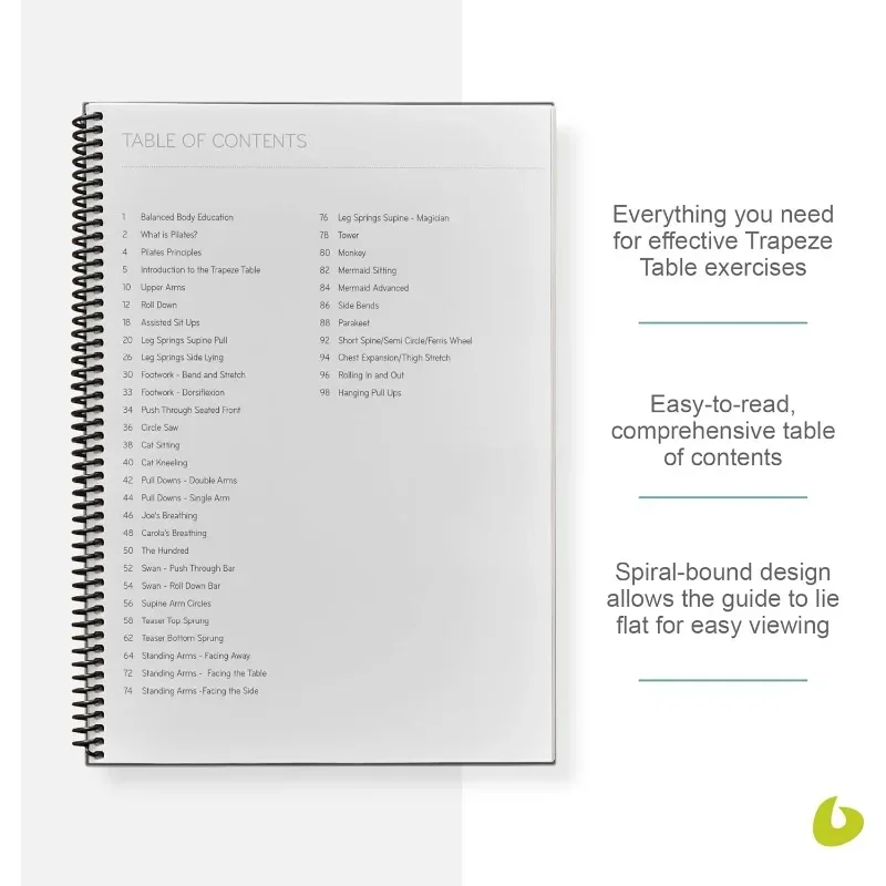 Balanced Body Trapeze Table Guide, Pilates Trapeze Table Guide for Workout Equipment, Exercise Manual,Trapeze Table
Balanced Body Trapeze Table Guide, Pilates Trapeze Table Guide for Workout Equipment, Exercise Manual,Trapeze Table