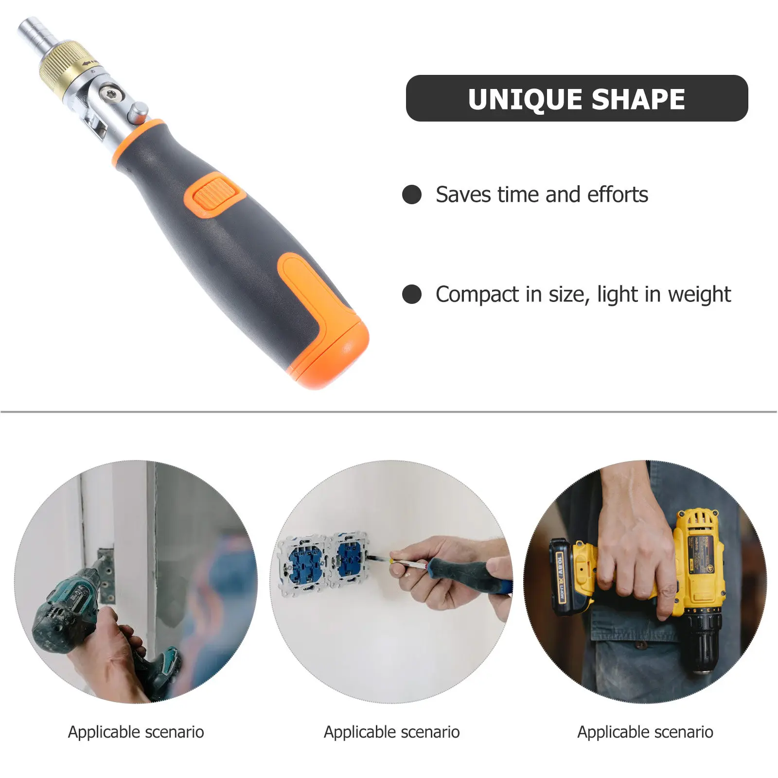 Premium Sturdy Ratchet Screwdriver with All Bits Compact Lightweight Handheld Repair Tool for Electrician Household Maintenance
Premium Sturdy Ratchet Screwdriver with All Bits Compact Lightweight Handheld Repair Tool for Electrician Household Maintenance