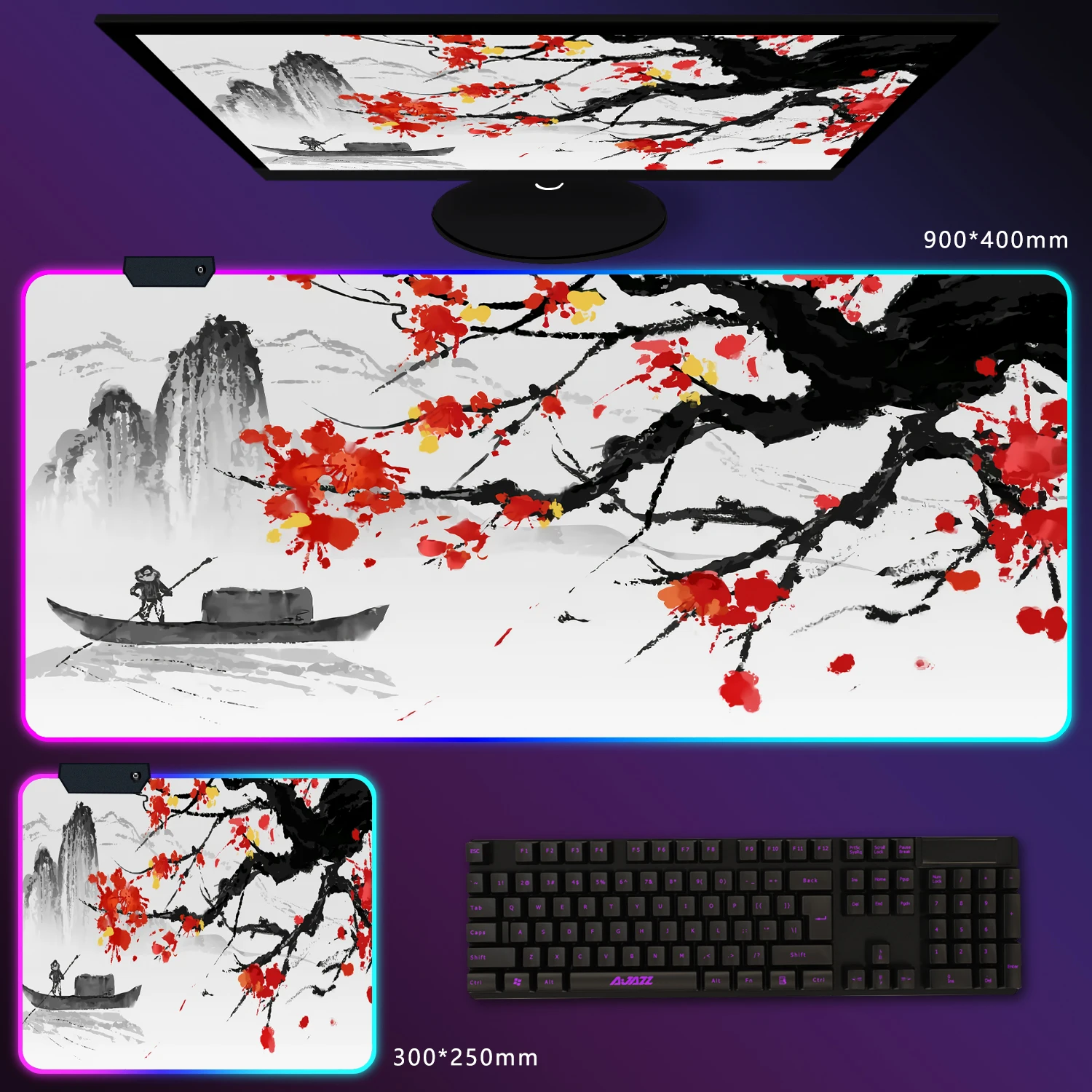 RGB Games mouse pad 90x40cm large rubber non-slip desk mat PC mechanical keyboard protection mat entertainment office universal
RGB Games mouse pad 90x40cm large rubber non-slip desk mat PC mechanical keyboard protection mat entertainment office universal