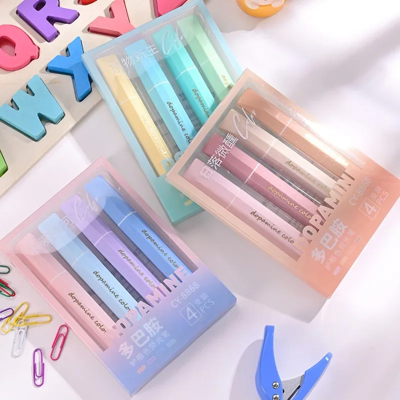 Dopamine-colored Soft-head Highlighter Pen for Students with High-value Marking Pen Gift Shape Fluorescent Pen Stationery Items
Dopamine-colored Soft-head Highlighter Pen for Students with High-value Marking Pen Gift Shape Fluorescent Pen Stationery Items