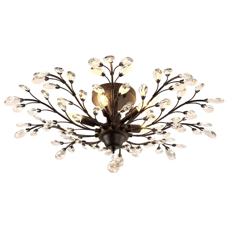Iron Art Crystal Ceiling Lights Restaurant Lamp Bedroom Ceiling Lamp Corridor Entrance Creative Lamp Industrial Vintage Metal
Iron Art Crystal Ceiling Lights Restaurant Lamp Bedroom Ceiling Lamp Corridor Entrance Creative Lamp Industrial Vintage Metal