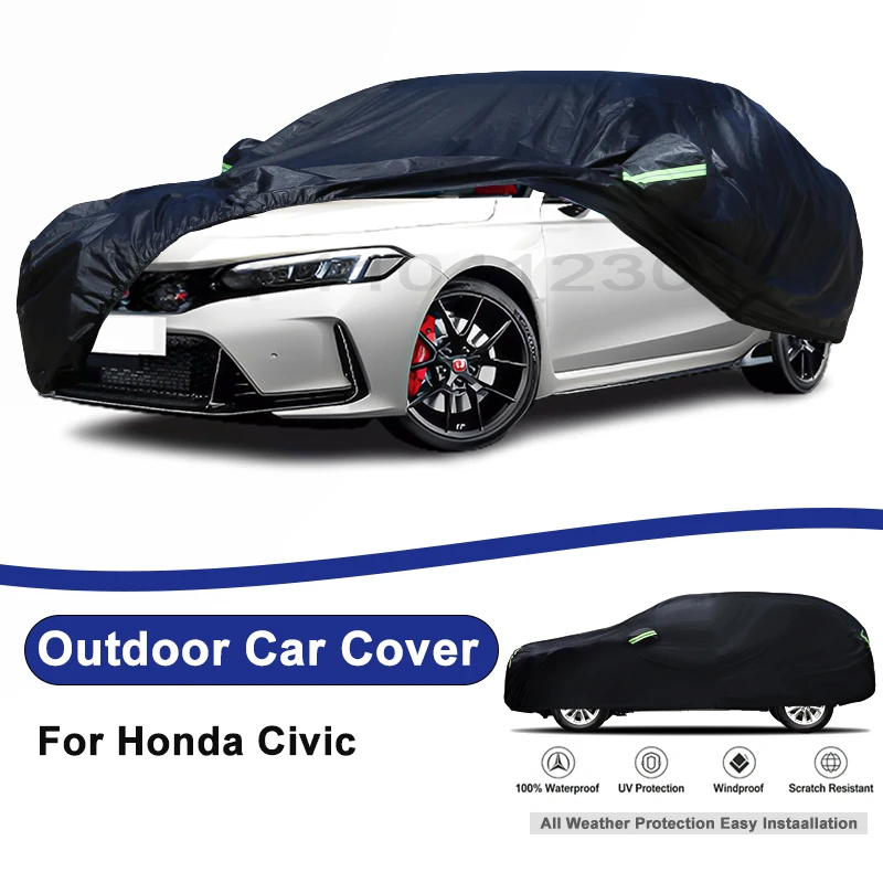 Outdoor Full Car Cover For Honda Civic with Reflective Strips Waterproof Snowproof Dustproof UV Protection Auto Accessory
Outdoor Full Car Cover For Honda Civic with Reflective Strips Waterproof Snowproof Dustproof UV Protection Auto Accessory