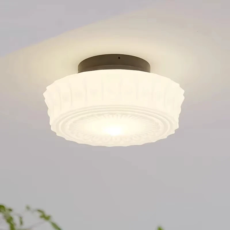 French Retro Medieval Cream Glass Ceiling Lights LED E27 Home Decorative Ceiling Lamp Bedroom Living Room Restaurant Kitchen Bar
French Retro Medieval Cream Glass Ceiling Lights LED E27 Home Decorative Ceiling Lamp Bedroom Living Room Restaurant Kitchen Bar