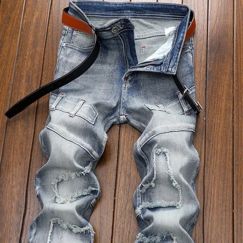 Spring and Autumn Fashion Trend Retro Straight Motorcycle Denim Trousers Men's Casual Loose Breathable High-Quality Trousers
Spring and Autumn Fashion Trend Retro Straight Motorcycle Denim Trousers Men's Casual Loose Breathable High-Quality Trousers