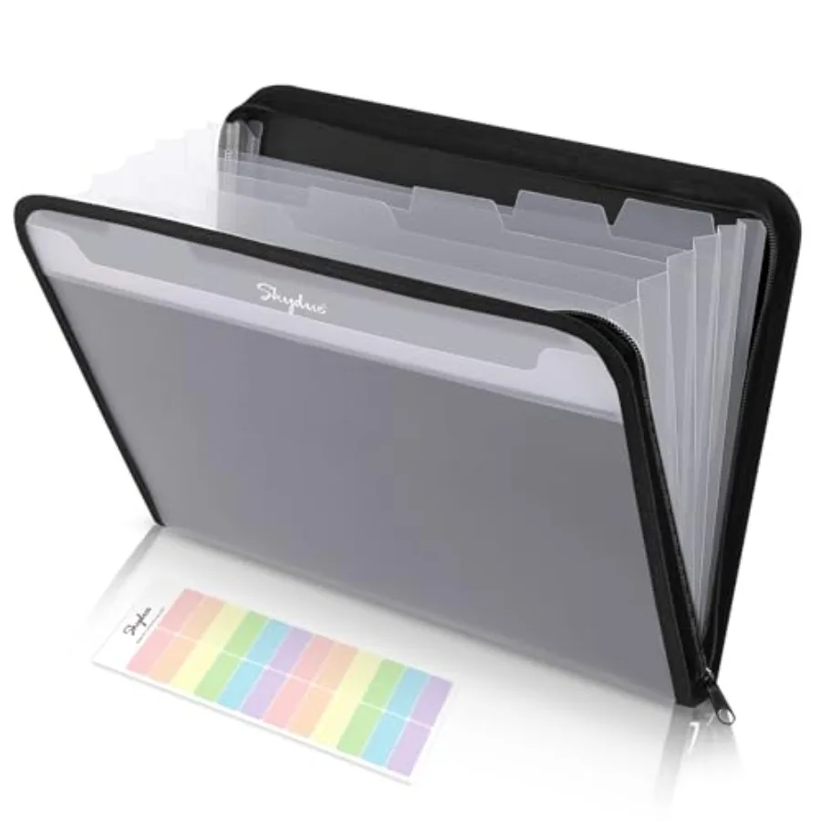 Accordion File Organizer, 7 Pocket Expanding File Folder with Front Pocket, Letter Size, Important Document Organizer with Doub
Accordion File Organizer, 7 Pocket Expanding File Folder with Front Pocket, Letter Size, Important Document Organizer with Doub