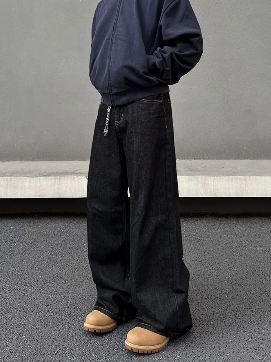 Retro American Faion Simple Bla Waed Jeans Men Spring Autumn Design Loose Straight Leg Micro Flared Long Pants
Retro American Faion Simple Bla Waed Jeans Men Spring Autumn Design Loose Straight Leg Micro Flared Long Pants