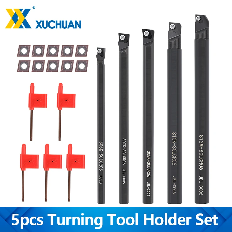 5 шт. держатель токарного станка токарный инструмент расточная оправка S06K/S07K/S08K/S10K/S12M-SCLCR06 + 10 шт. твердосплавные вставки токарные инструменты
5 шт. держатель токарного станка токарный инструмент расточная оправка S06K/S07K/S08K/S10K/S12M-SCLCR06 + 10 шт. твердосплавные вставки токарные инструменты
