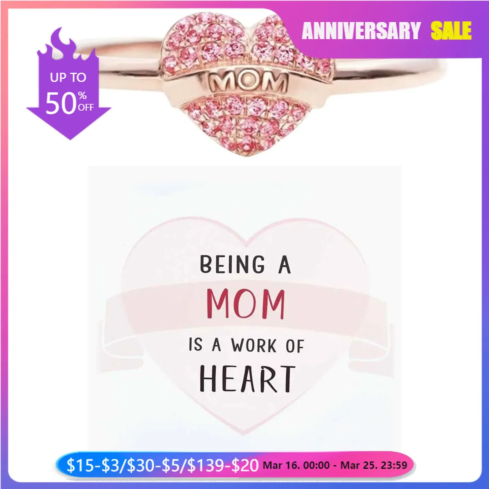 Trumium 100% 925 Sterling Silver Pink Zircon Love Heart MoM rings for women Luxury Elegant Stacking Jewelry Mother's Day Gift
Trumium 100% 925 Sterling Silver Pink Zircon Love Heart MoM rings for women Luxury Elegant Stacking Jewelry Mother's Day Gift