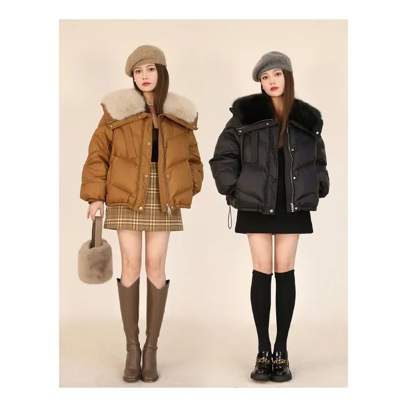 Fashion Fur Collar Short Down Jacket New Model 2024 Korean Version Loose Little Fellow Cotton-padded Jacket Winter Padded Jacket
Fashion Fur Collar Short Down Jacket New Model 2024 Korean Version Loose Little Fellow Cotton-padded Jacket Winter Padded Jacket