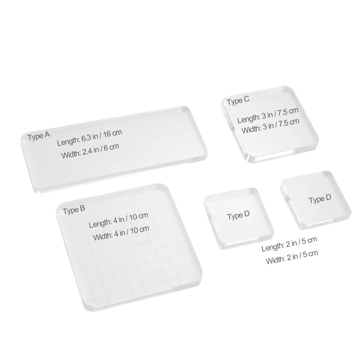 5Pcs Acrylic Stamping Tool Kit Clear Transparent Block Grid Lines Scrapbooking Craft Projects Easy Alignment Grip
5Pcs Acrylic Stamping Tool Kit Clear Transparent Block Grid Lines Scrapbooking Craft Projects Easy Alignment Grip