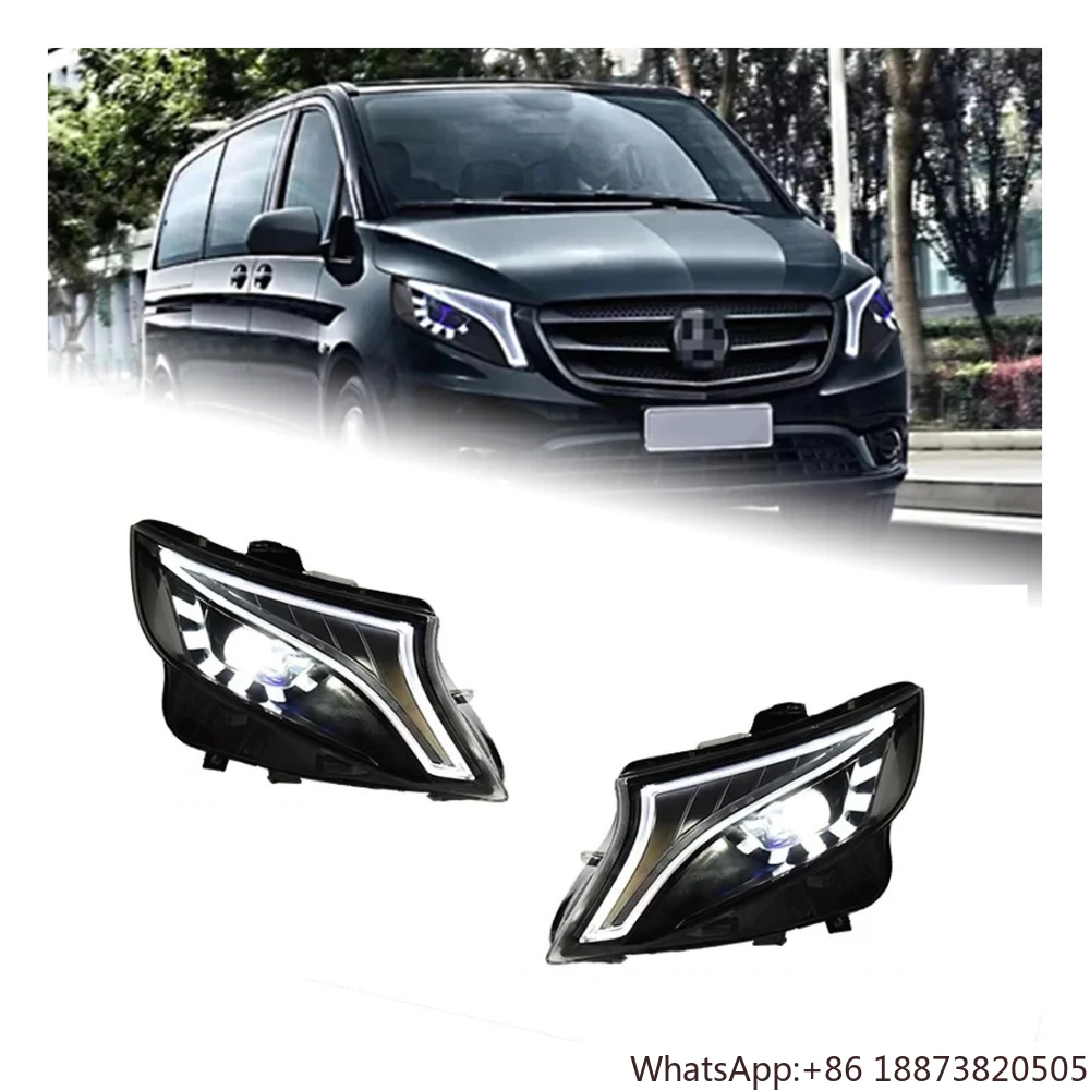 Для Benz Vito 2016-2020 W447 Metris V Class V220d V250 V260 светодиодная автоматическая фара обновление концептуальный дизайн аксессуары для ламп фар
Для Benz Vito 2016-2020 W447 Metris V Class V220d V250 V260 светодиодная автоматическая фара обновление концептуальный дизайн аксессуары для ламп фар