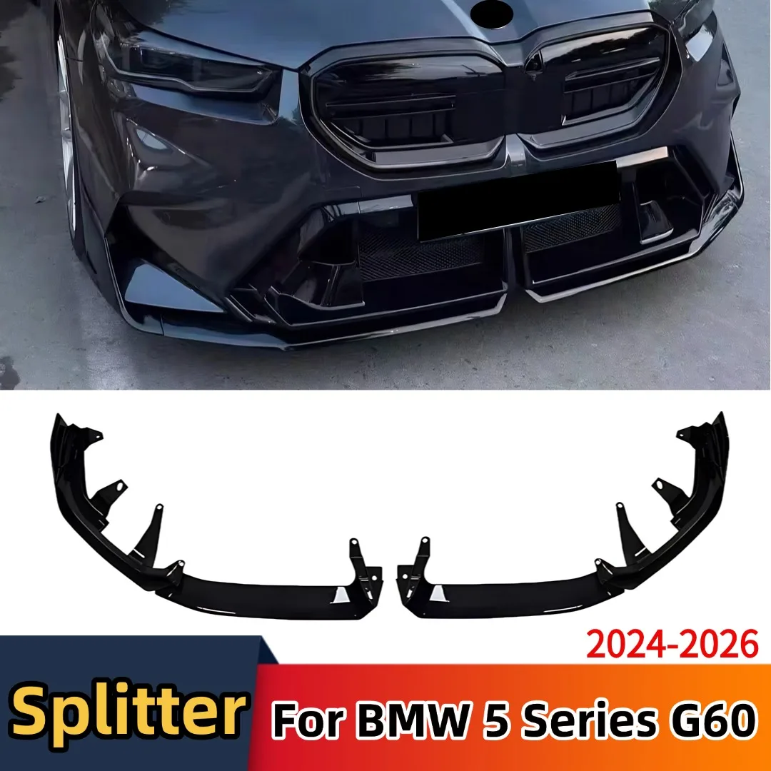 For BMW 5 Serise G60 G68 M Sport 2024-2026 Front Bumper Lip Chin Splitter Air Dam Protector Glossy Black Trim Tuning MP Style
For BMW 5 Serise G60 G68 M Sport 2024-2026 Front Bumper Lip Chin Splitter Air Dam Protector Glossy Black Trim Tuning MP Style