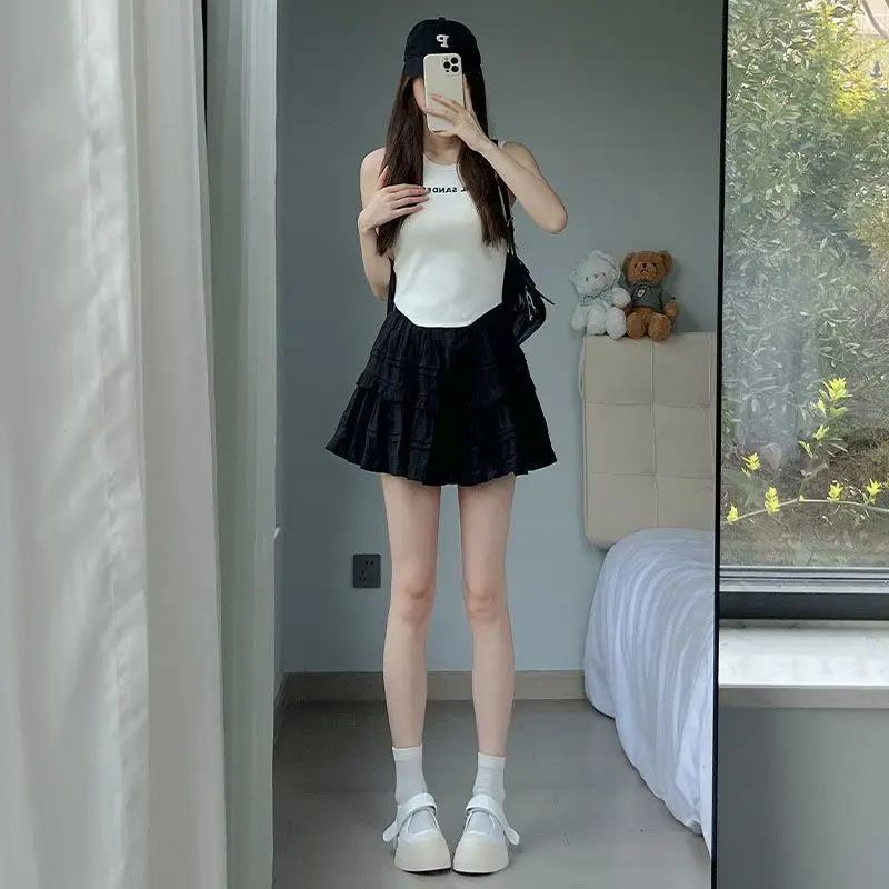Women Pom Pom Skirt Black Cake Skirt Y2K Woman Clothing High Waisted Kawaii Punk Strapless Sweet Streetwear Vintage Loose Fit
Women Pom Pom Skirt Black Cake Skirt Y2K Woman Clothing High Waisted Kawaii Punk Strapless Sweet Streetwear Vintage Loose Fit
