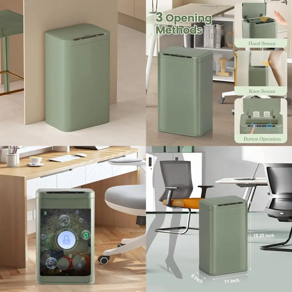 Touchless Motion Sensor Smart Trash Can for Kitchen - Stainless Steel Automatic Waste Bin with Long Tail Keyword
Touchless Motion Sensor Smart Trash Can for Kitchen - Stainless Steel Automatic Waste Bin with Long Tail Keyword