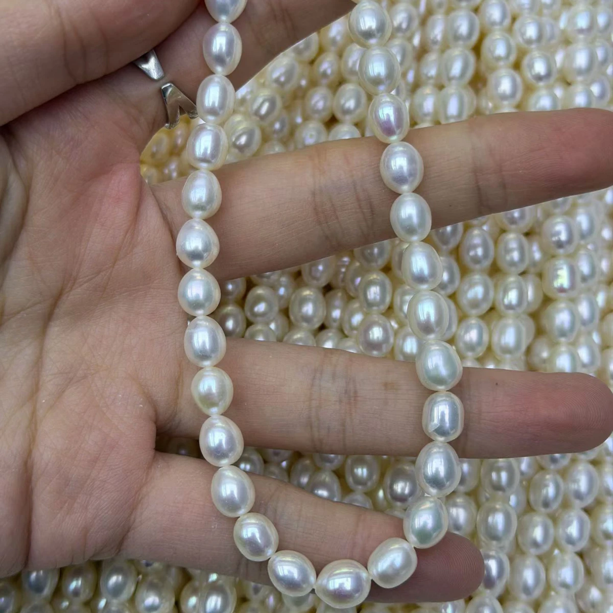 Natural Freshwater White Purple 7-8mm Orange Pearl Rice Bead for Jewelry Make DIY Necklace Earring Bracelet Accessory Women Gift
Natural Freshwater White Purple 7-8mm Orange Pearl Rice Bead for Jewelry Make DIY Necklace Earring Bracelet Accessory Women Gift