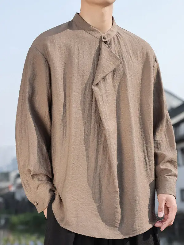 Новая весенне-летняя мужская футболка из льна и хлопка в китайском стиле, длинная, свободного кроя, этнический ретро-стиль, легкая
Новая весенне-летняя мужская футболка из льна и хлопка в китайском стиле, длинная, свободного кроя, этнический ретро-стиль, легкая