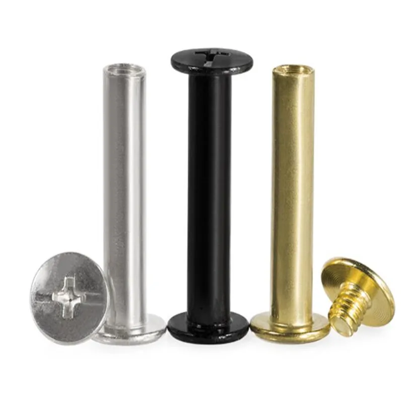 100sets M5*4mm to 50mm Black Nickel brass gloden pleated Metal Binding Chicago Screws Nails Studs Rivets For Photo Album
100sets M5*4mm to 50mm Black Nickel brass gloden pleated Metal Binding Chicago Screws Nails Studs Rivets For Photo Album