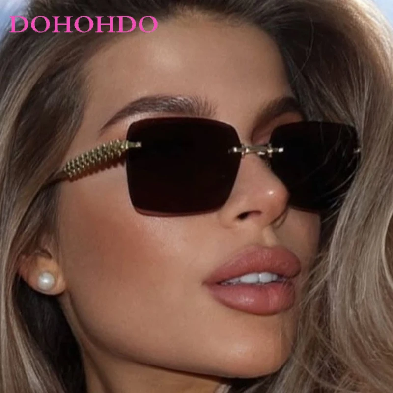 Luxury Classic Metal Rimless Square Men Women Sunglasses Trendy Designer Shades Outdoor Driving Summer Traveling Eyewear UV400
Luxury Classic Metal Rimless Square Men Women Sunglasses Trendy Designer Shades Outdoor Driving Summer Traveling Eyewear UV400