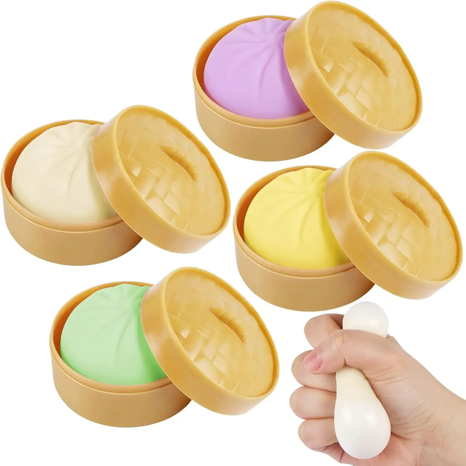 Colorful Squishy Dumplings Simulation Food Steamed Stuffed Bun Squeeze Toy Anti-Stress Sensory Relief for Adults Funny Gifts
Colorful Squishy Dumplings Simulation Food Steamed Stuffed Bun Squeeze Toy Anti-Stress Sensory Relief for Adults Funny Gifts