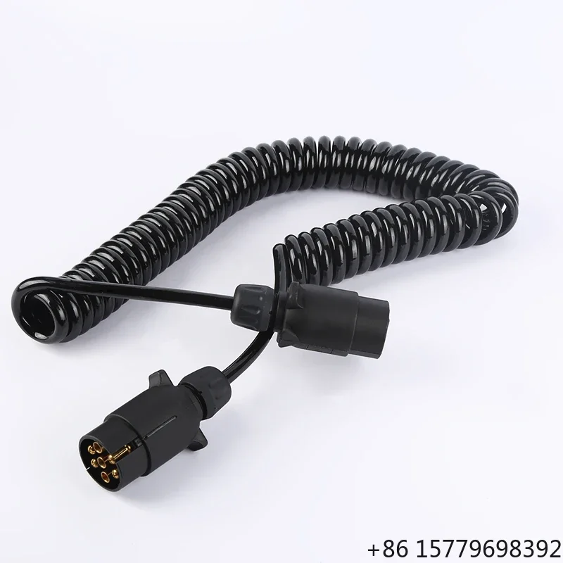 12V Coiled Spring Trailer Extension Cable with 7 Pin Plug for Caravan Truck RV Trailer
12V Coiled Spring Trailer Extension Cable with 7 Pin Plug for Caravan Truck RV Trailer