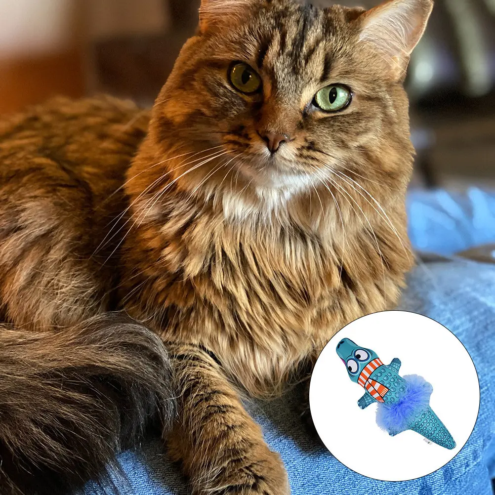 Catnip Pillow Crocodile Shaped Bite-Resistant Cat Chew Plaything Stress Relief Pet Teaser Playing Item for Cats Exciting
Catnip Pillow Crocodile Shaped Bite-Resistant Cat Chew Plaything Stress Relief Pet Teaser Playing Item for Cats Exciting