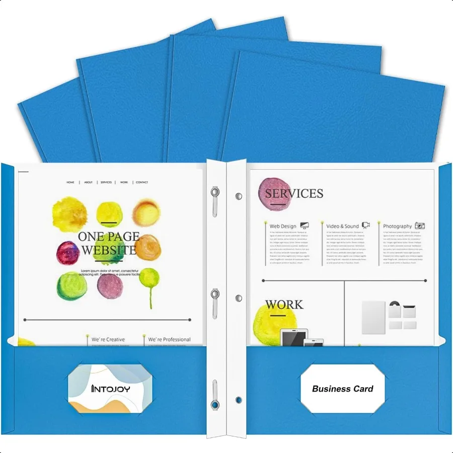 Folders with Pockets 50 Pack Two Pocket Folders Busin Card Holder Paper Folders with Prongs for School Office Filing Cabinet Re
Folders with Pockets 50 Pack Two Pocket Folders Busin Card Holder Paper Folders with Prongs for School Office Filing Cabinet Re