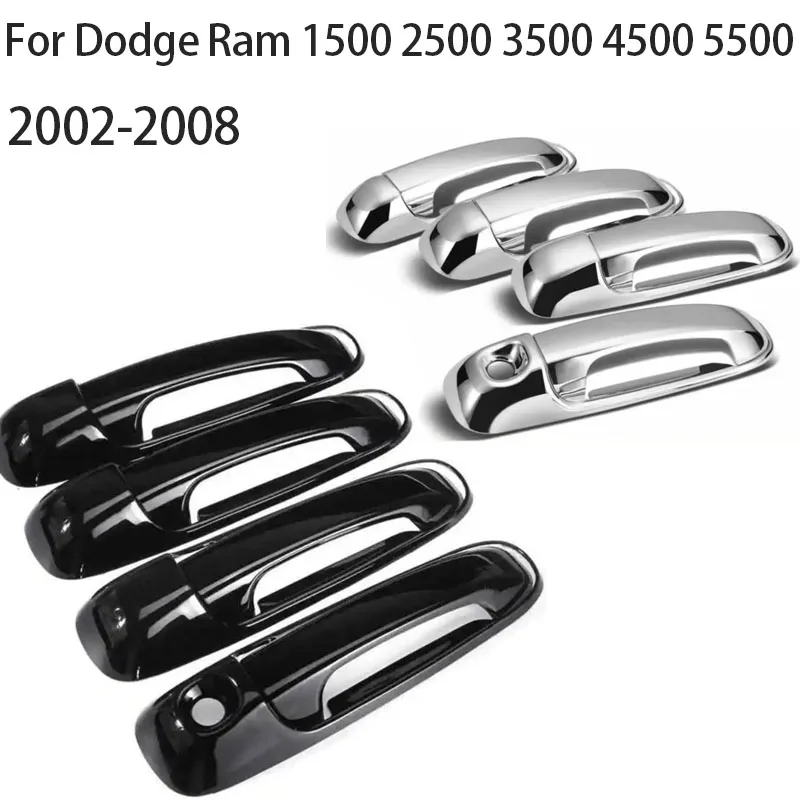 For Dodge Ram 1500 2500 3500 4500 5500 2002-2008 Car Door Handles Cover Overlays Protection Catch Cap Sticker Chrome Black Style
For Dodge Ram 1500 2500 3500 4500 5500 2002-2008 Car Door Handles Cover Overlays Protection Catch Cap Sticker Chrome Black Style