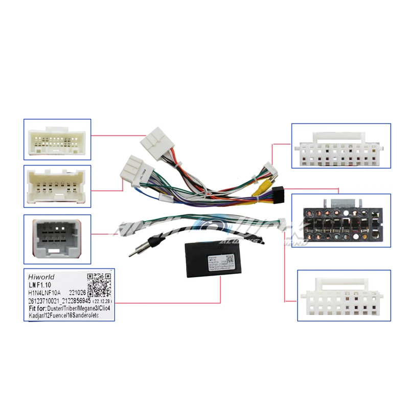 Car Radio Power Wiring Harness Socket Connector CAN Bus adapter for Renault Duster Jogger Taliant Sandero Clio4 5 Kadjar Express
Car Radio Power Wiring Harness Socket Connector CAN Bus adapter for Renault Duster Jogger Taliant Sandero Clio4 5 Kadjar Express