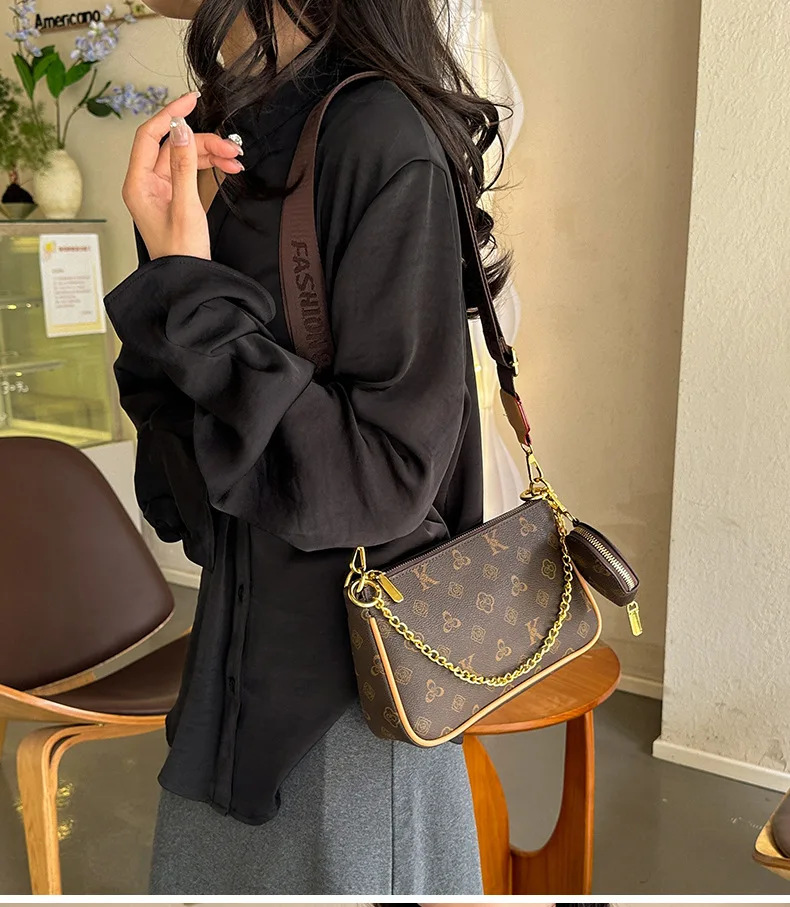  2025 Новая женская роскошная винтажная сумка через плечо, многосторонняя сумка через плечо с регулируемым ремешком для ежедневного использования Женские сумки
2025 Новая женская роскошная винтажная сумка через плечо, многосторонняя сумка через плечо с регулируемым ремешком для ежедневного использования Женские сумки