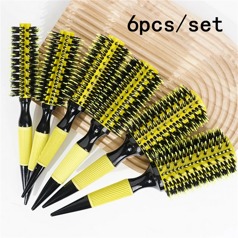 6PCS Wooden Round Hair Comb Brush With Boar Bristle Mix Nylon Styling Tools Professional Ceramics Ion Hair Brush Hairdressing
6PCS Wooden Round Hair Comb Brush With Boar Bristle Mix Nylon Styling Tools Professional Ceramics Ion Hair Brush Hairdressing