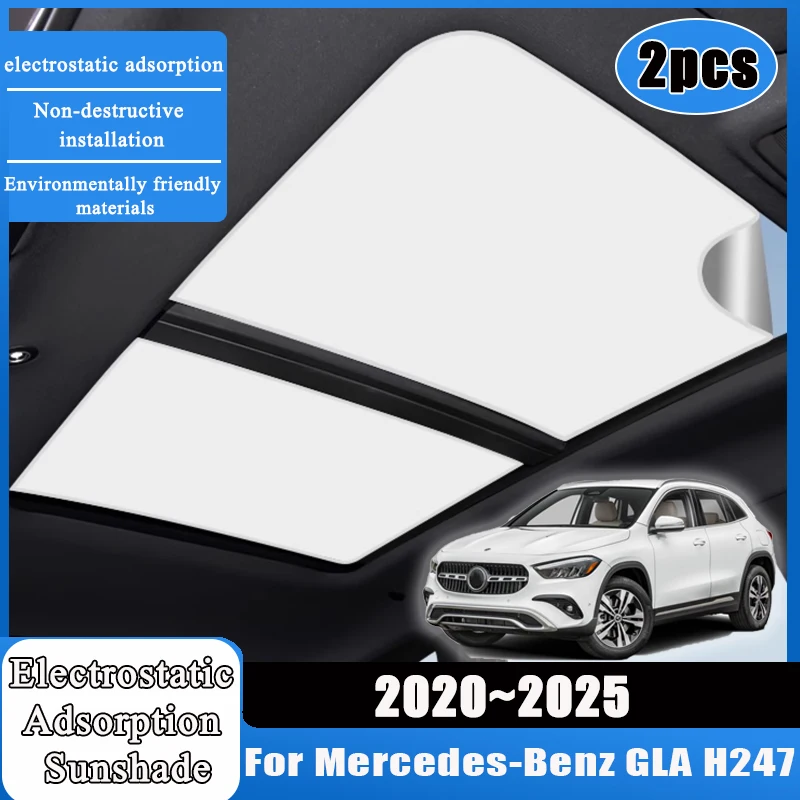 For Mercedes-Benz GLA H247 2020~2025 Car Electrostatic Adsorption 2PCS Stickers Auto Accessories Sunroof Cover Suede Silicone
For Mercedes-Benz GLA H247 2020~2025 Car Electrostatic Adsorption 2PCS Stickers Auto Accessories Sunroof Cover Suede Silicone