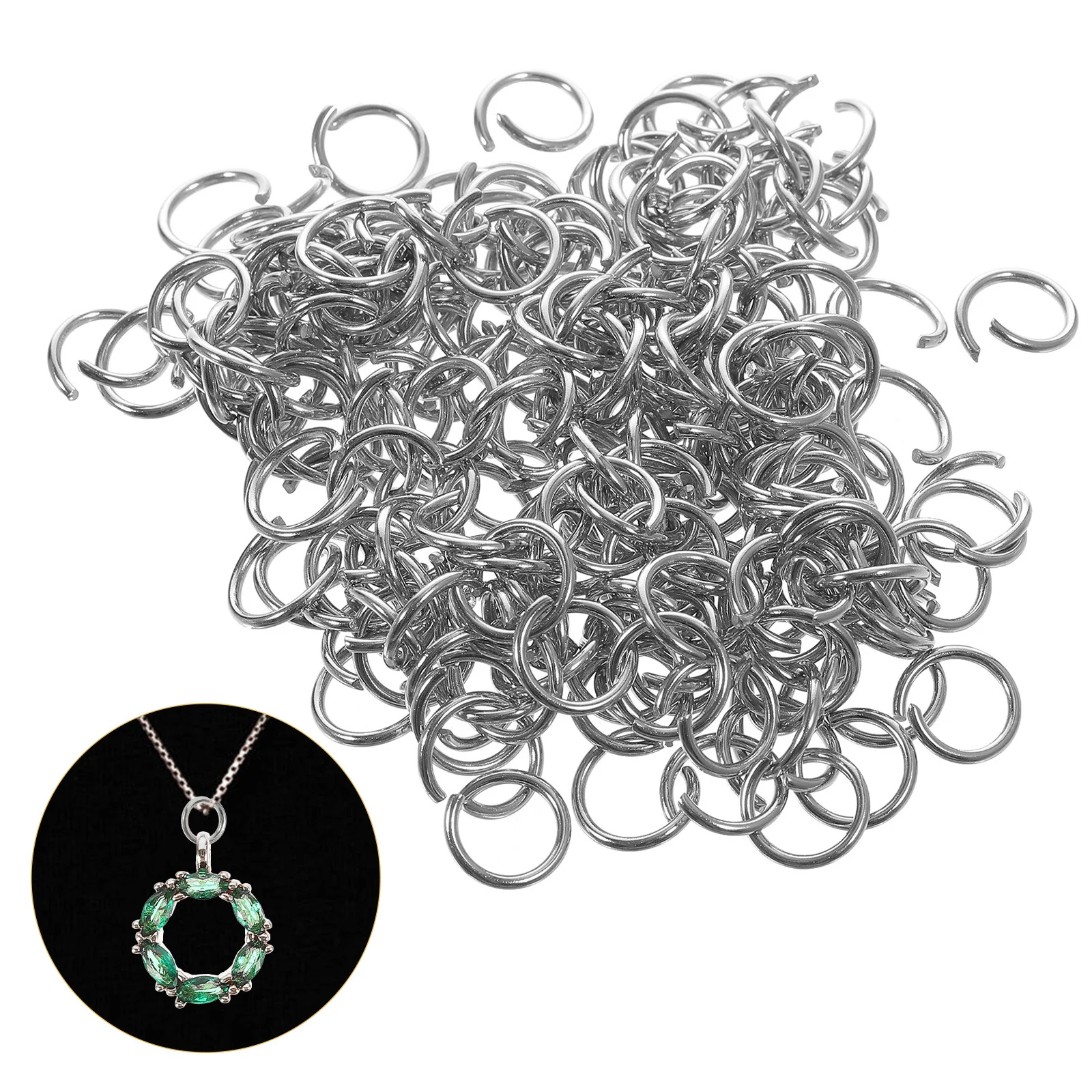 200Pcs 10Mm Open Jump Rings Stainless Steel Strong Multipurpose Connectors for DIY Jewelry Making Handcraft Keychain Pendant
200Pcs 10Mm Open Jump Rings Stainless Steel Strong Multipurpose Connectors for DIY Jewelry Making Handcraft Keychain Pendant