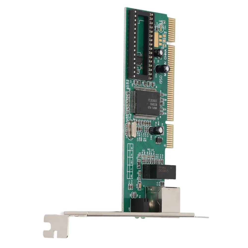 RTL8169 Chip PCI Gigabit Network Card Stable Performance High-Speed Transfer PCI Ethernet Card Gigabit Ethernet Card aming PC
