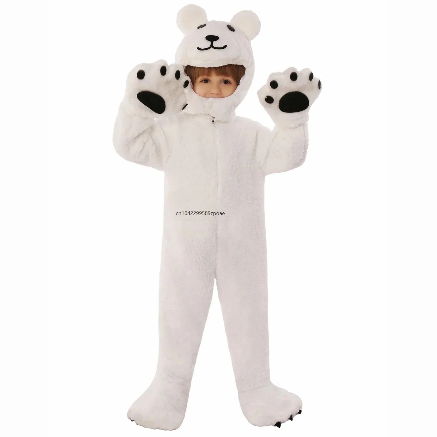Cosplay White Polar Bear Costume Boy Girl Jumpsuit For Boys Girls Unisex Animal Carnival Themed Party Furry Fleece Costumes
Cosplay White Polar Bear Costume Boy Girl Jumpsuit For Boys Girls Unisex Animal Carnival Themed Party Furry Fleece Costumes