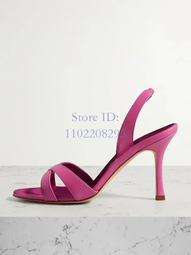 Rose Red Cross-tied Thin High Heels Sandals Solid Round Toe Back Elastic Band Slip-on Stilettos Pumps 2024 Women Dress Shoes
Rose Red Cross-tied Thin High Heels Sandals Solid Round Toe Back Elastic Band Slip-on Stilettos Pumps 2024 Women Dress Shoes